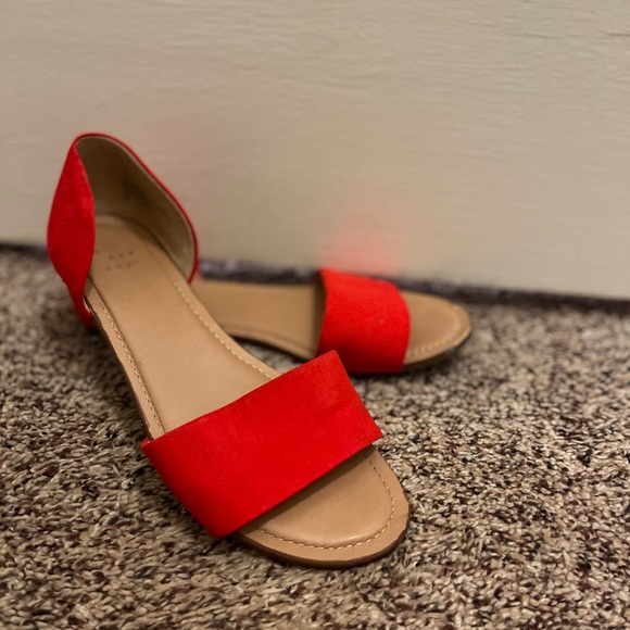 A New Day Red Flats - Size 7.5 - Picture 1 of 3